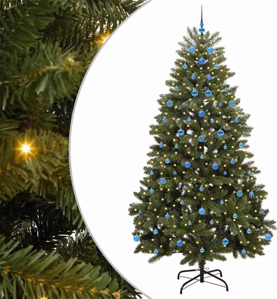 Albero di Natale artificiale Verde 240 cm PVC e Metallo