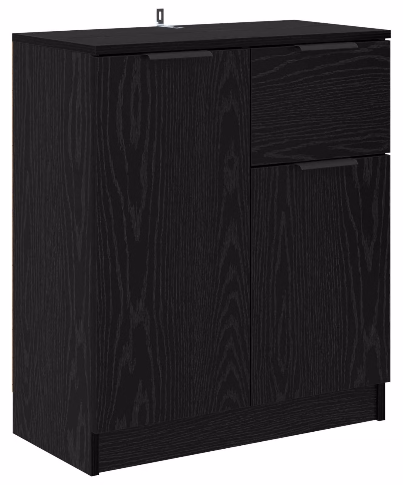 Credenza Rovere Nero 60 x 30 x 70 cm Legno multistrato