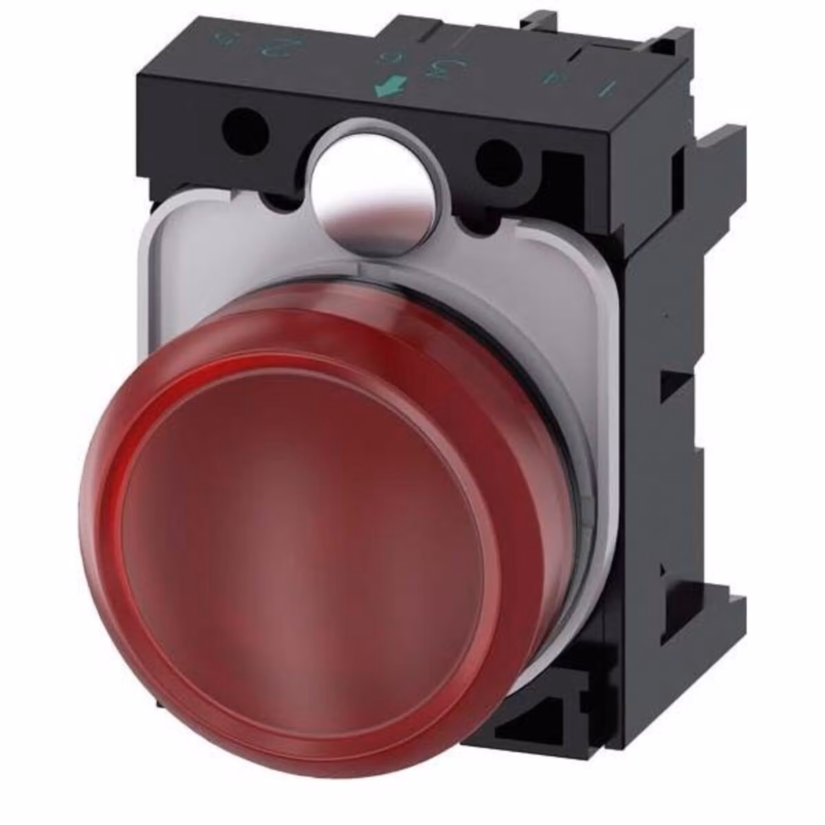 Spia Siemens rossa piatta 24 V/AC, 24 V/DC SIRIUS ACT 3SU1102-6AA20-1AA0 1 pz