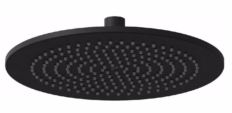 Soffione doccia rotondo Ravak Chrome 980.20BLM 250 mm, nero opaco