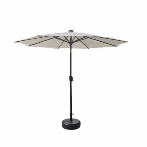 Ombrellone Benjamin alluminio palo centrale tondo ø3h2,4m antracite con led