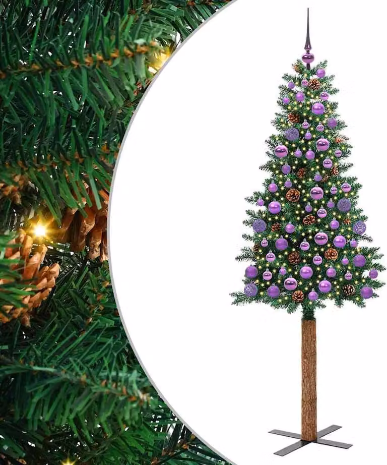 Albero di Natale snodato con 300 LED con supporto Verde 180 cm