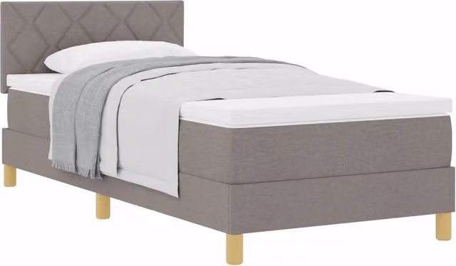 Letto singolo | Letto per adulti | Letto a molle con cuscino Talpa 90 x 200 cm Tessuto