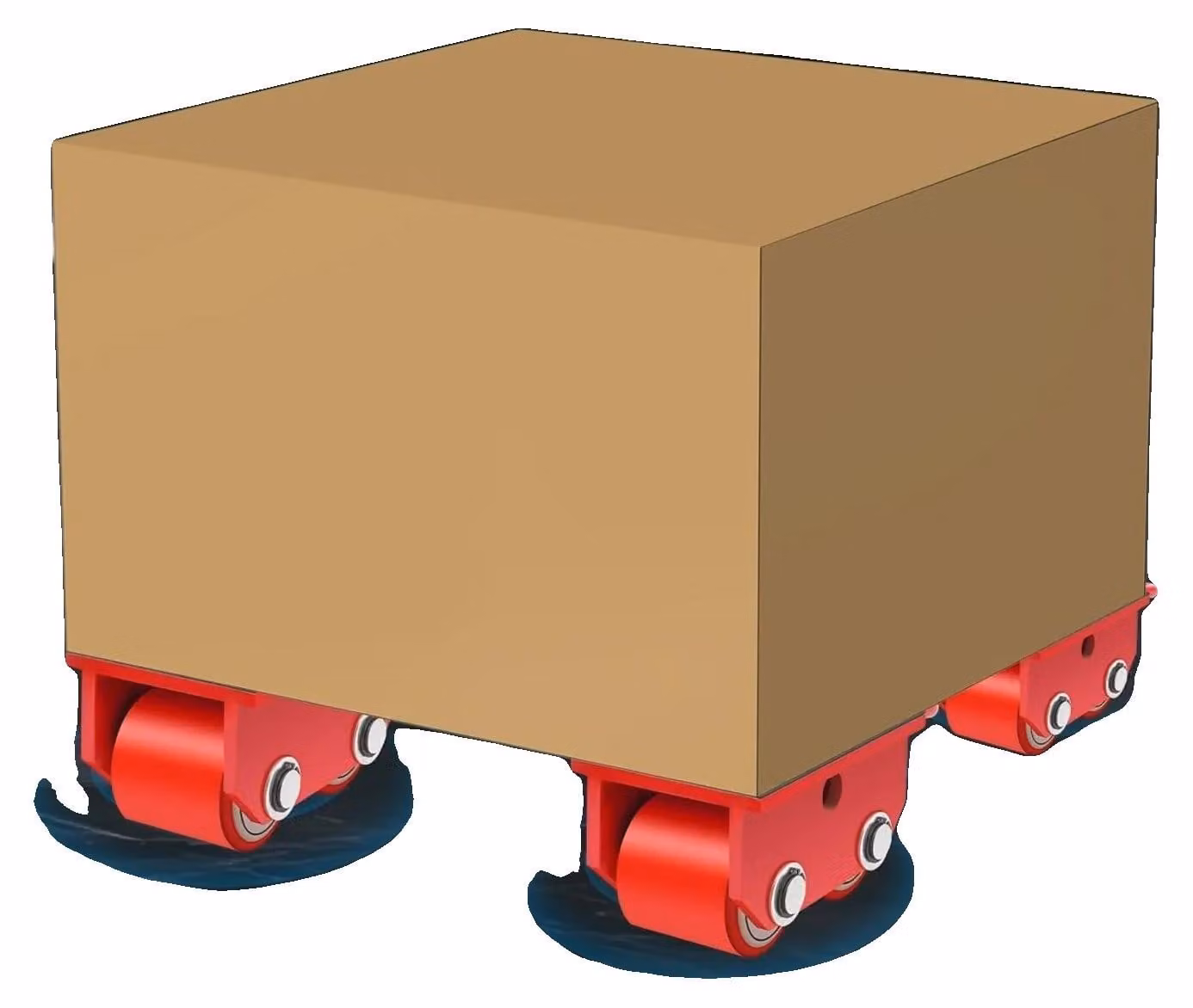Carrello per il trasporto di carichi pesanti, capacità massima di 2500 kg, materiale: acciaio ghisa di alta qualità e PU, dimensioni con maniglia: 22*10*11 cm, numero di ruote: 2, dimensioni compatte: 18*10*11 cm