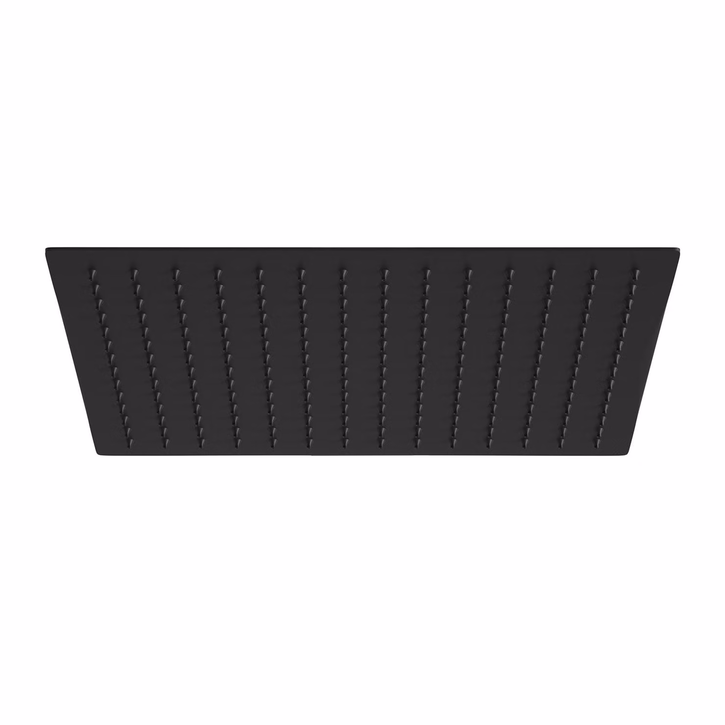 JOHO Soffione doccia a pioggia 12 Pollici/30 cm, Docce Fisse in acciaio inox 304 Soffione per Doccia con ugelli anticalcare, quadrato 30 x 30 cm nero