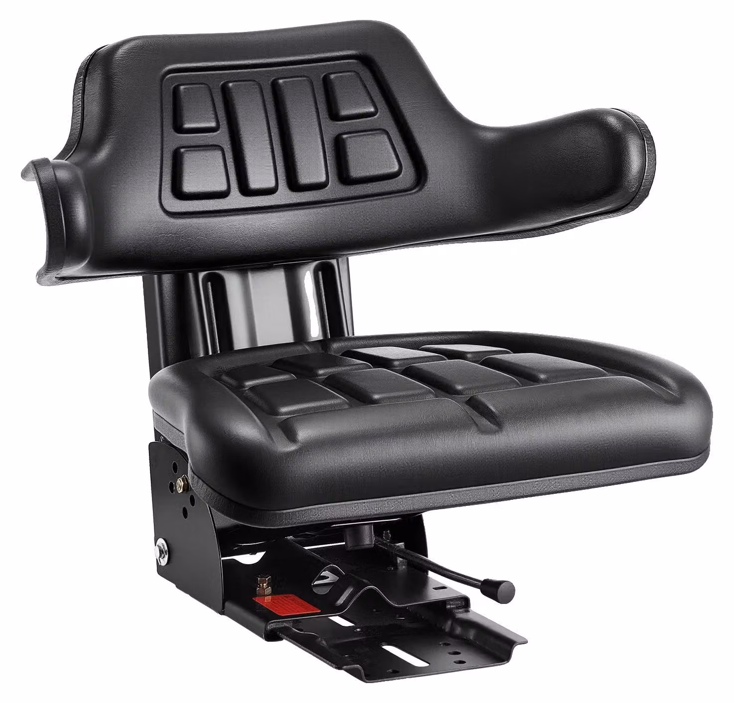 Sedile universale per carrelli elevatori, con schienale regolabile, design resistente e versatile