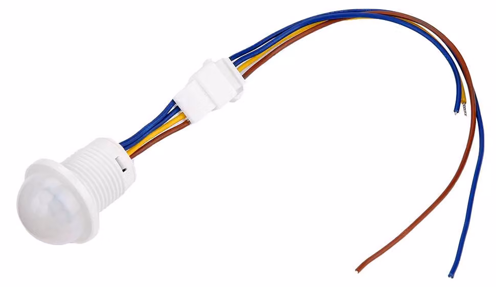 Interruttore di comando con sensore di movimento a infrarossi automatico a LED Mr HW06A, 1-40 W, 35×25 mm