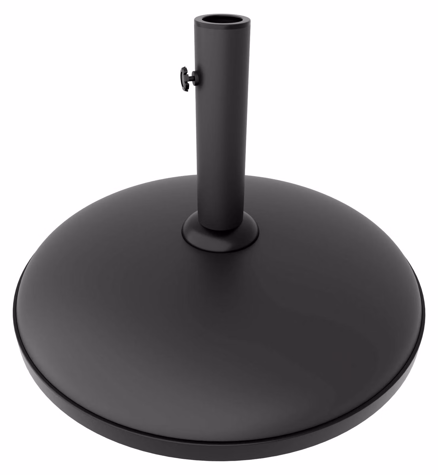 Terra - Base per Ombrellone da Giardino Rotondo Ø45 cm 15 Kg in Cemento Nero
