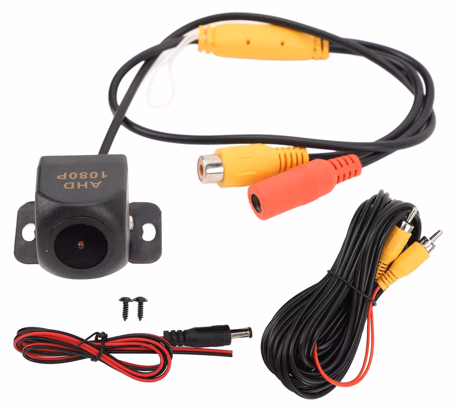 Telecamera di retromarcia, 1080p, visione notturna, IP68, impermeabile, grandangolare, maggiore sicurezza, telecamera di retromarcia, per 12 V CC, auto, camion, camper, monovolume