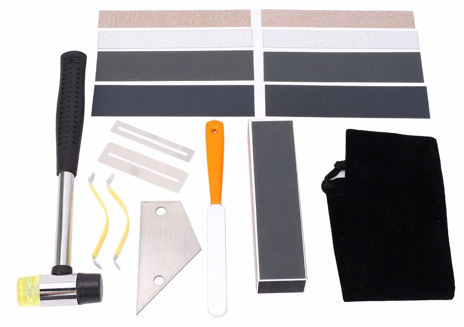 Set di strumenti per liutai - Kit di riparazione per chitarre da 17 pezzi con custodia