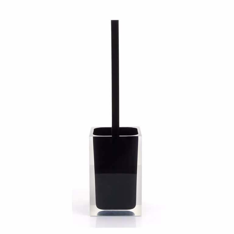 Set completo accessori 4 pezzi d'appoggio in resina RA99 Gedy serie RAINBOW Nero