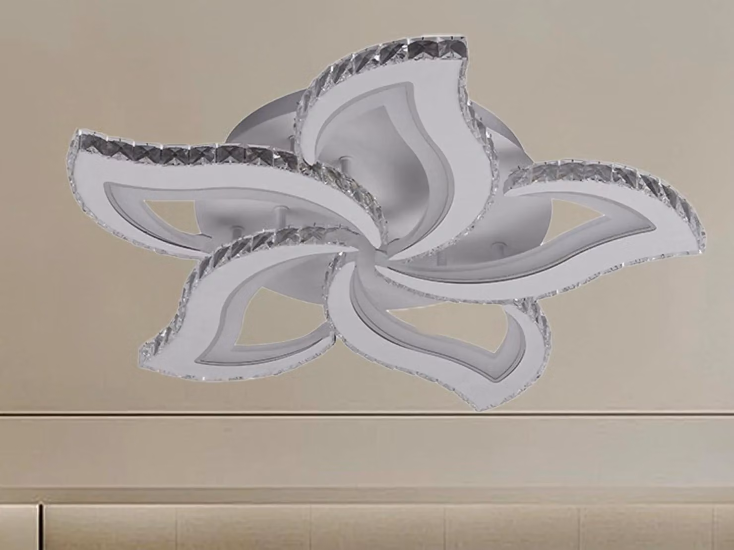 Lampadario a LED da soffitto con telecomando, 100W - J3336/W