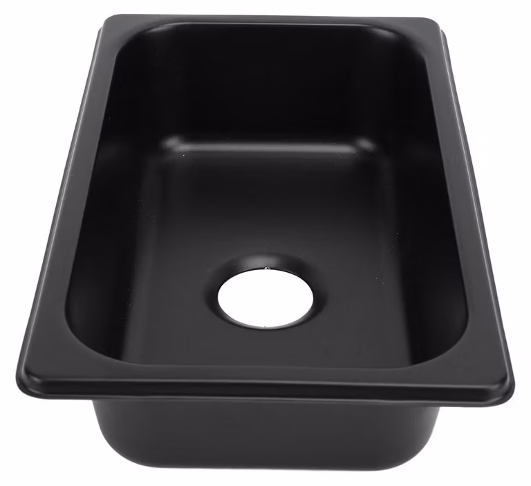 Solidchoice - Lavabo in acciaio inossidabile per barche e caravan, con scarico da 40 mm