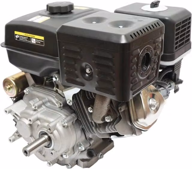 Motore a Scoppio 13 CV 389cc, Motore a Benzina 4 Tempi con Albero Ø 25 mm, Avviamento Elettrico e Avviamento Strappo Breckner Germany