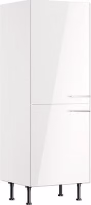 Dispensa Optifit Rurik986 LxPxH 60 x 58,4 x 176,6 cm bianco lucido smontato cerniera reversibile KFRU MH606-8+