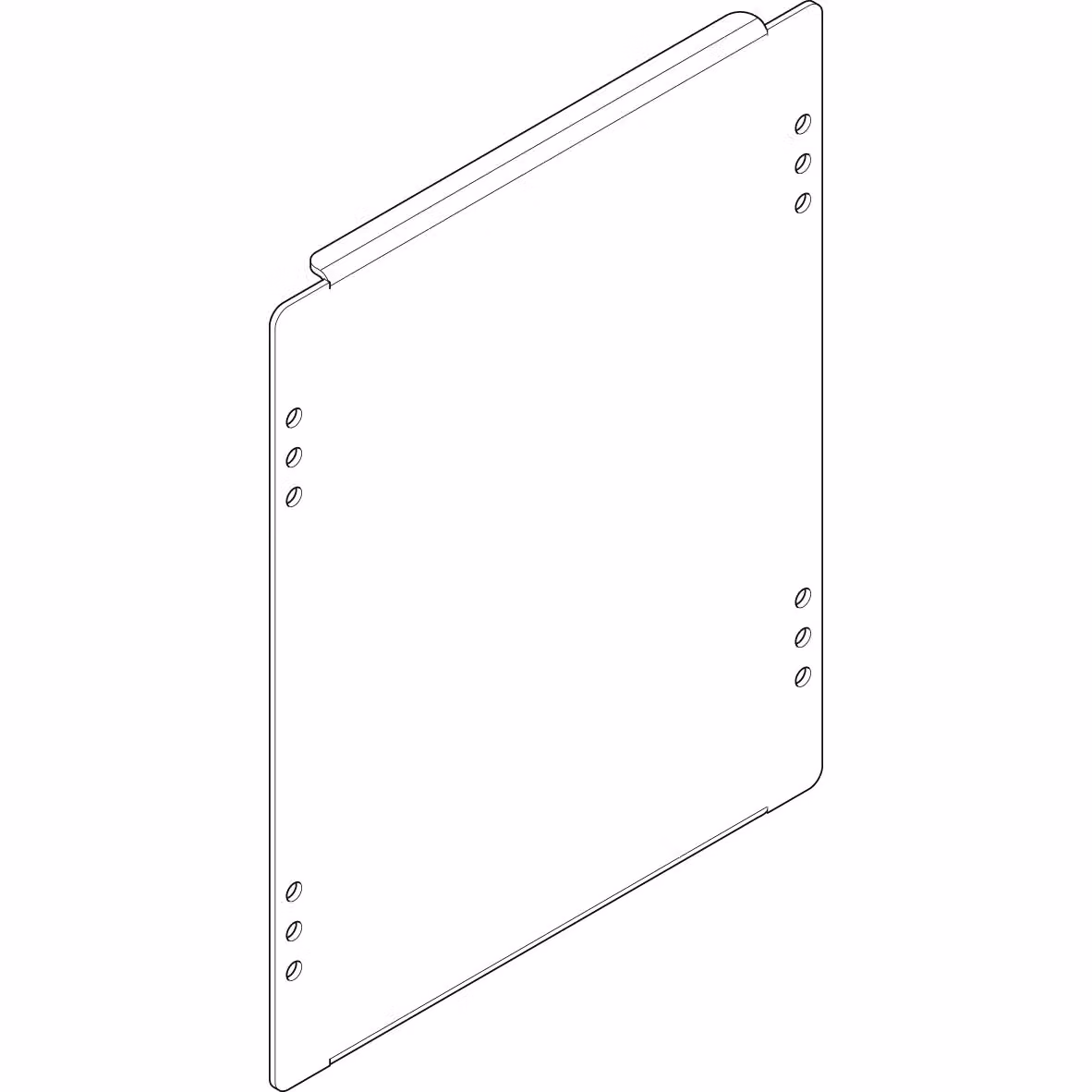 Piastra di montaggio ABN 200x250 mm 1FB/2RE_5 per il montaggio tra profili portanti (5 pezzi) FM12N5
