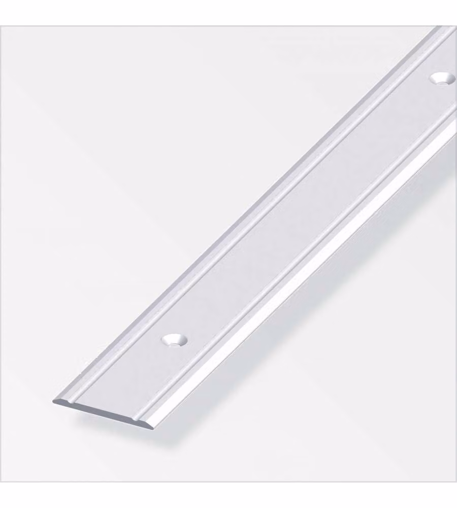 Profilo Di Raccordo 30X2 Alluminio Argento 1 Metro
