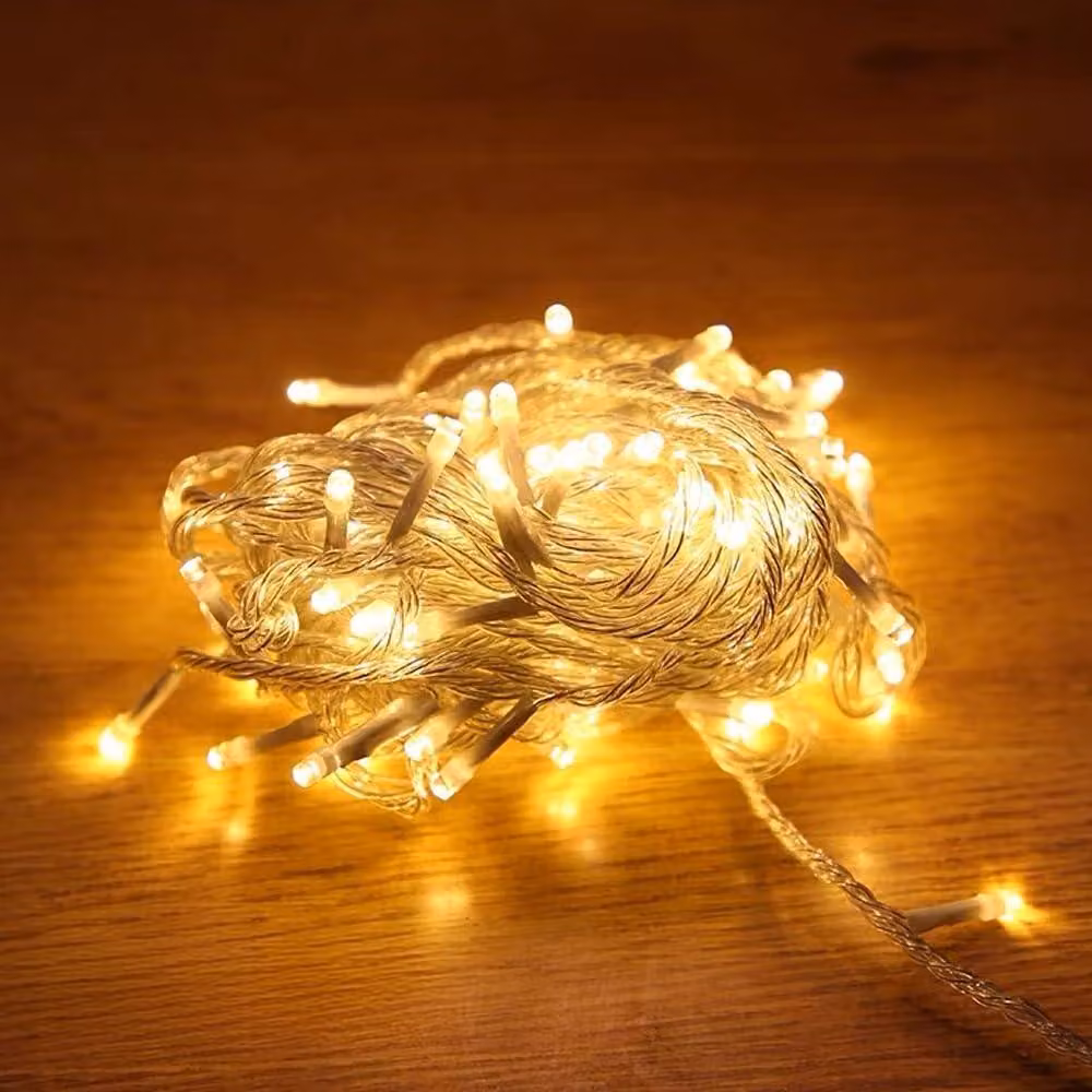 Catena luminosa da 6 metri, con 40 LED, luce bianco caldo, design tradizionale, alimentazione USB