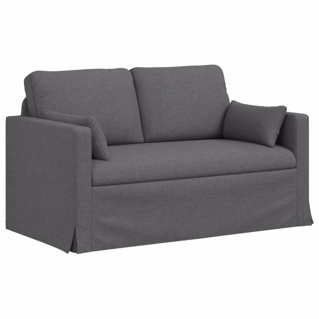 Divano vidaXL in tessuto grigio scuro con struttura in metallo L: 139 cm, P: 78 cm, H: 80 cm – 2