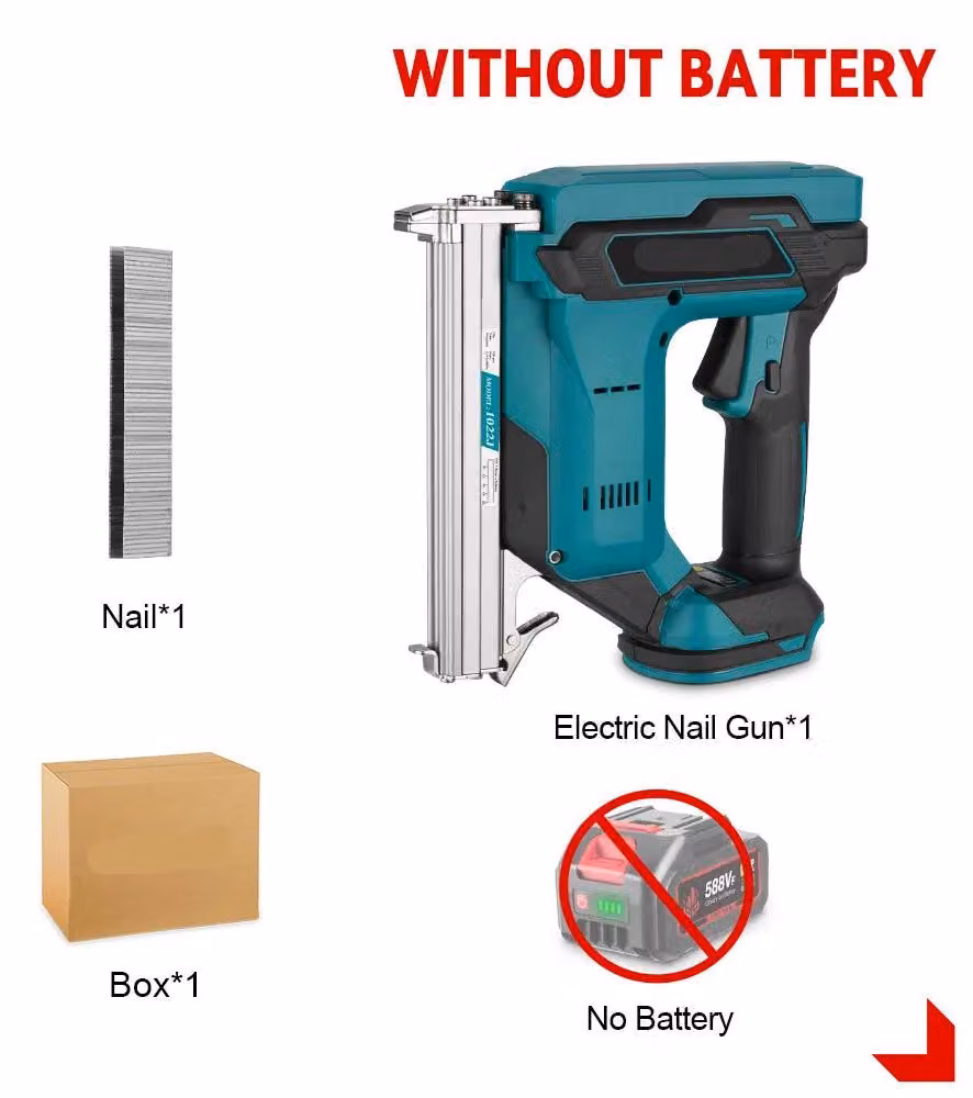 Pistola per chiodi - Pistola a batteria - Pistole pneumatiche per chiodi - Pistola per chiodi - Senza fili - 1022J - Pistola per graffette