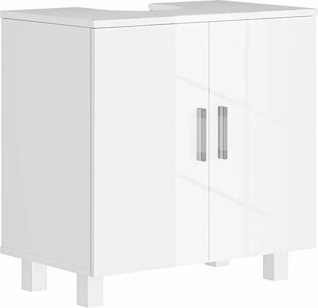 Mobile Sottolavabo con 2 Ante e 2 Ripiani ¨C Xylo ¨C Bianco 60x35x60 cm
