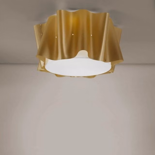 Plafoniera 5 Luci New Gold Cm. 60 x 32h