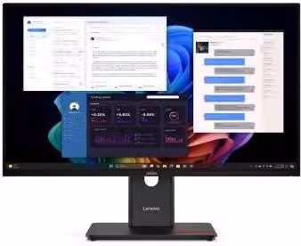 Monitor Lenovo ThinkVision T27UD-40 da 27 pollici 4K UHD IPS Nero con USB-C, HDMI, DisplayPort ed Ethernet/LAN