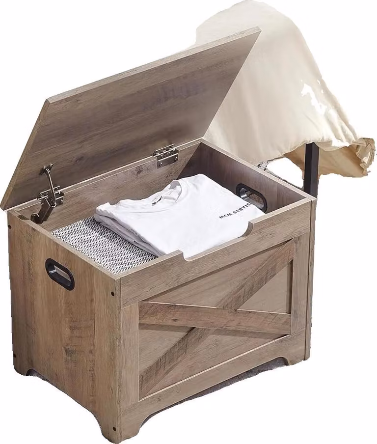 Panca portaoggetti, Organizzatore multifunzionale, Facile da montare, grigio