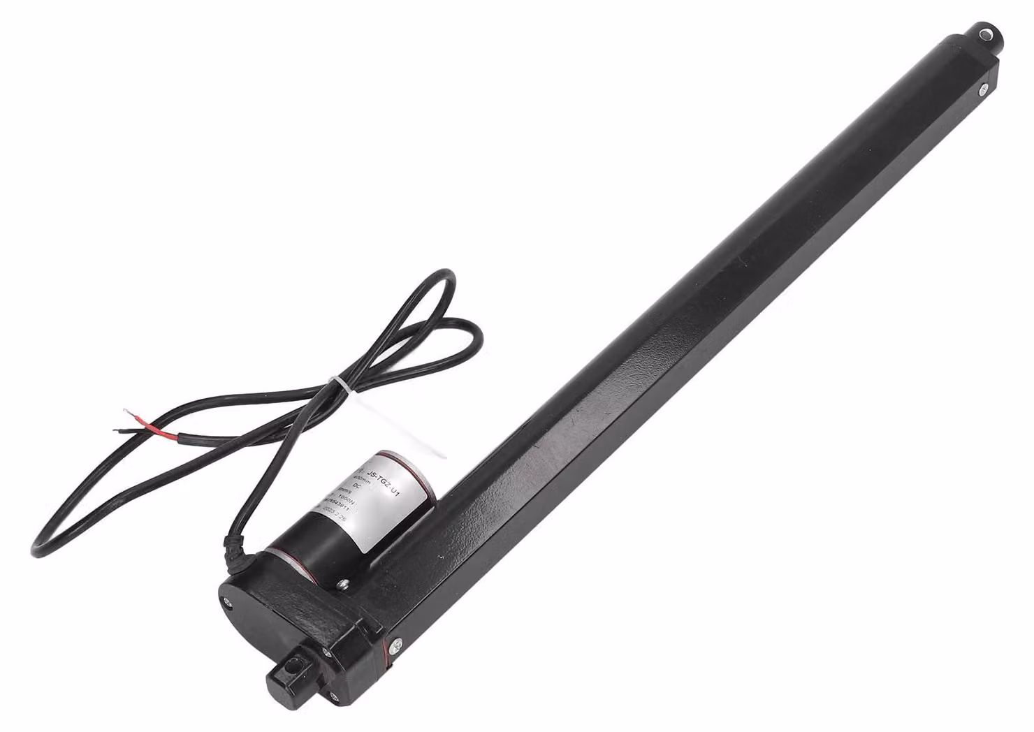 Attuatore lineare 24 V, 1000 N, corsa 400 mm, silenzioso, colore nero