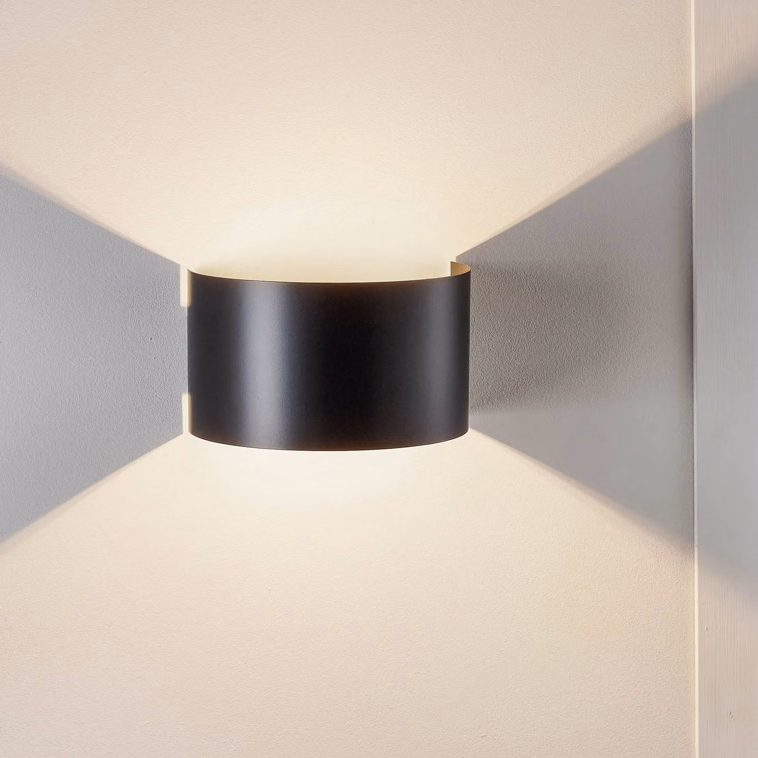 Applique da parete Fold EMIBIG LIGHTING, dimmerabile, Nero, Soggiorno / Sala da pranzo, Metallo, Moderno, Applique