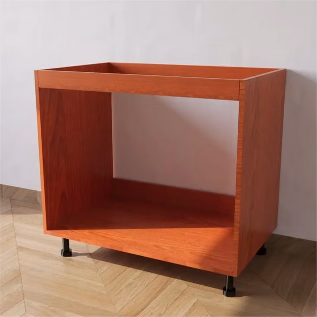 Base lavello Calandrelli in ciliegio senza ante per cucina, L 90 x P 55,5 x H 72 cm