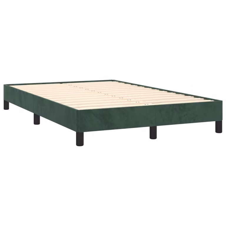 Giroletto senza Materasso Verde Scuro 120x190 cm Velluto
