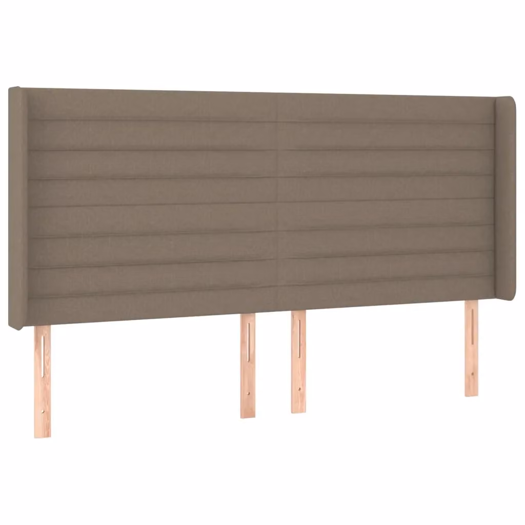 Testiera ad orecchio Design Mania in tessuto beige L: 183 cm, P: 16 cm, H: 118/128 cm – 2