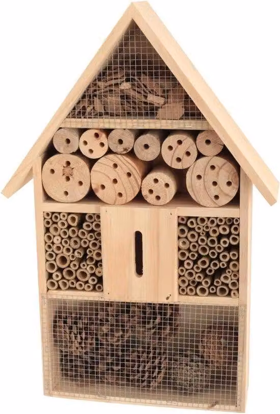 Cassetta nido XXL 50 cm per api, farfalle, coleotteri - casetta per insetti in legno