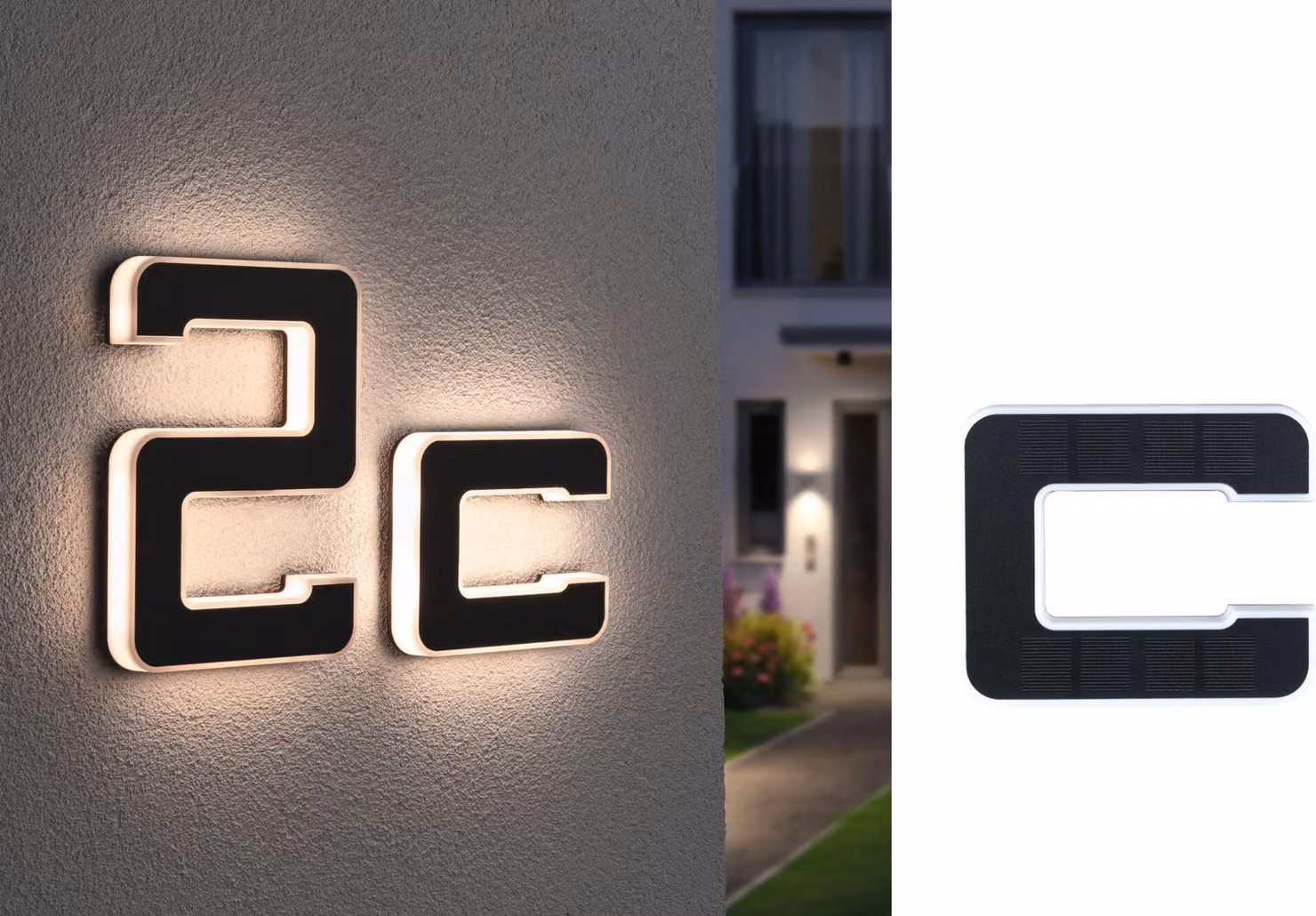Paulmann Solar LED numero civico lettera c