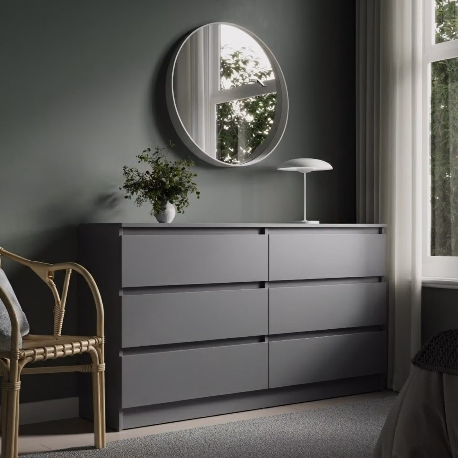 Cassettiera con 6 cassetti 100x78 cm cassettiera in legno bianco cassettiera credenza credenza alta credenza organizer larghezza 100 cm altezza 78 cm