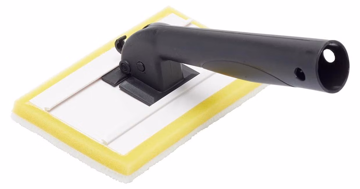 Kit di fissaggio e maniglia a sistema a scatto, dimensioni 150 x 100 mm, per pareti interne