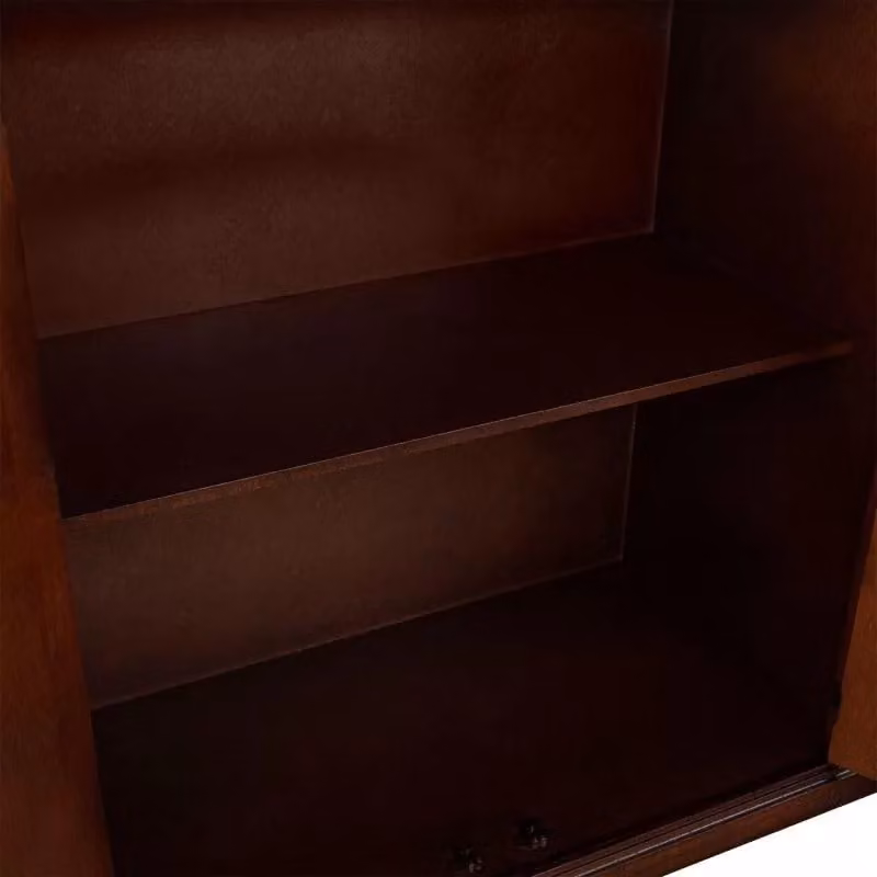 Madia credenza in legno stile arte povera Mobili 2G colore noce scuro L/P/H: 160 x 35 x 110 cm – 2