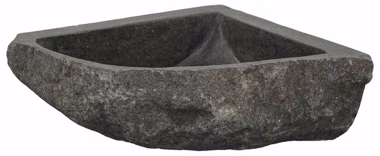 Lavabo Grigio (30-37) x (30-37) x 12 cm Pietra di Fiume