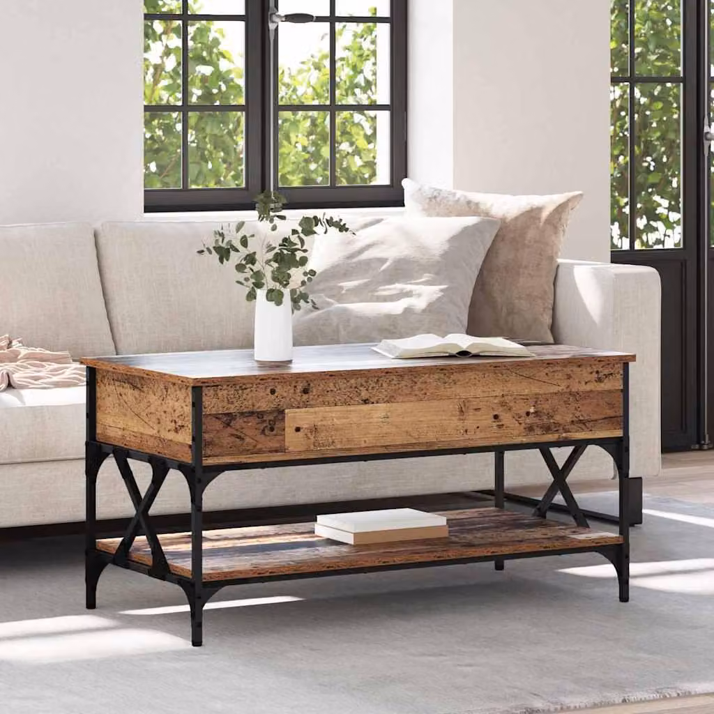 Maison Exclusive - Tavolino in legno antico 100 x 50 x 50 cm Materiale ligneo