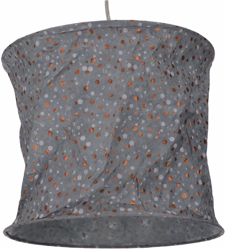 Lampada a sospensione rotonda in carta, paralume in carta Lokta Annapurna, Carta fatta a mano - Modello 14, Blu, carta Lokta, 25*28*28 cm, Paralumi asiatici in carta e tessuto