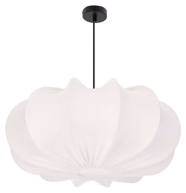 Lampada a sospensione di design CAFEE - 1xE27, 40W, 52cm, rotonda, nera / latte