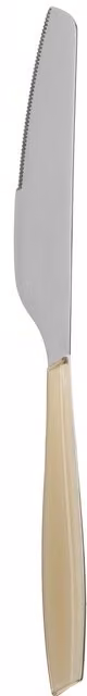 Coltello da tavola Silhouette in acciaio inox e plastica grigio opaco