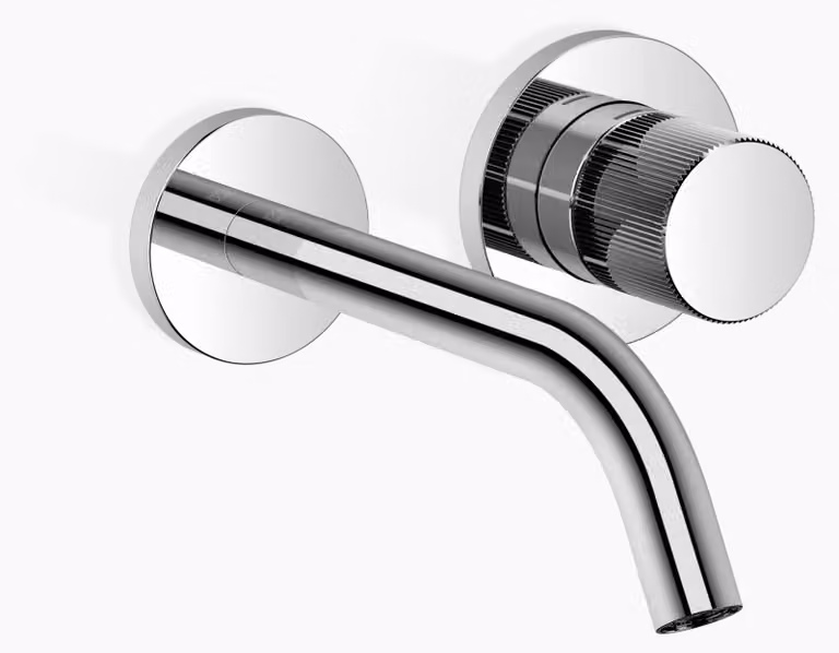 Dornbracht META Mitigeur monocommandé mural pour lavabos sans vidage, saillie 190mm, bec fixe, 36860664-00, 36860664-00
