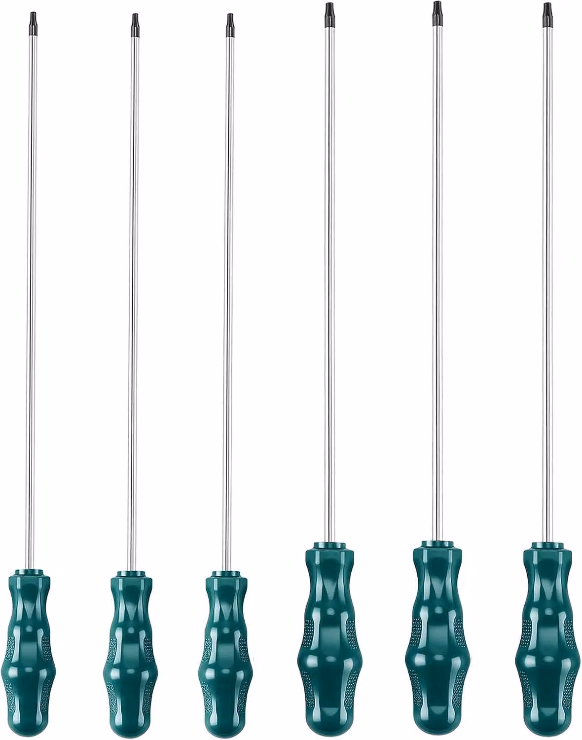 Set di cacciaviti a stella Torx, 6 pezzi, da T10 a T30, lunghezza 40 cm, per auto