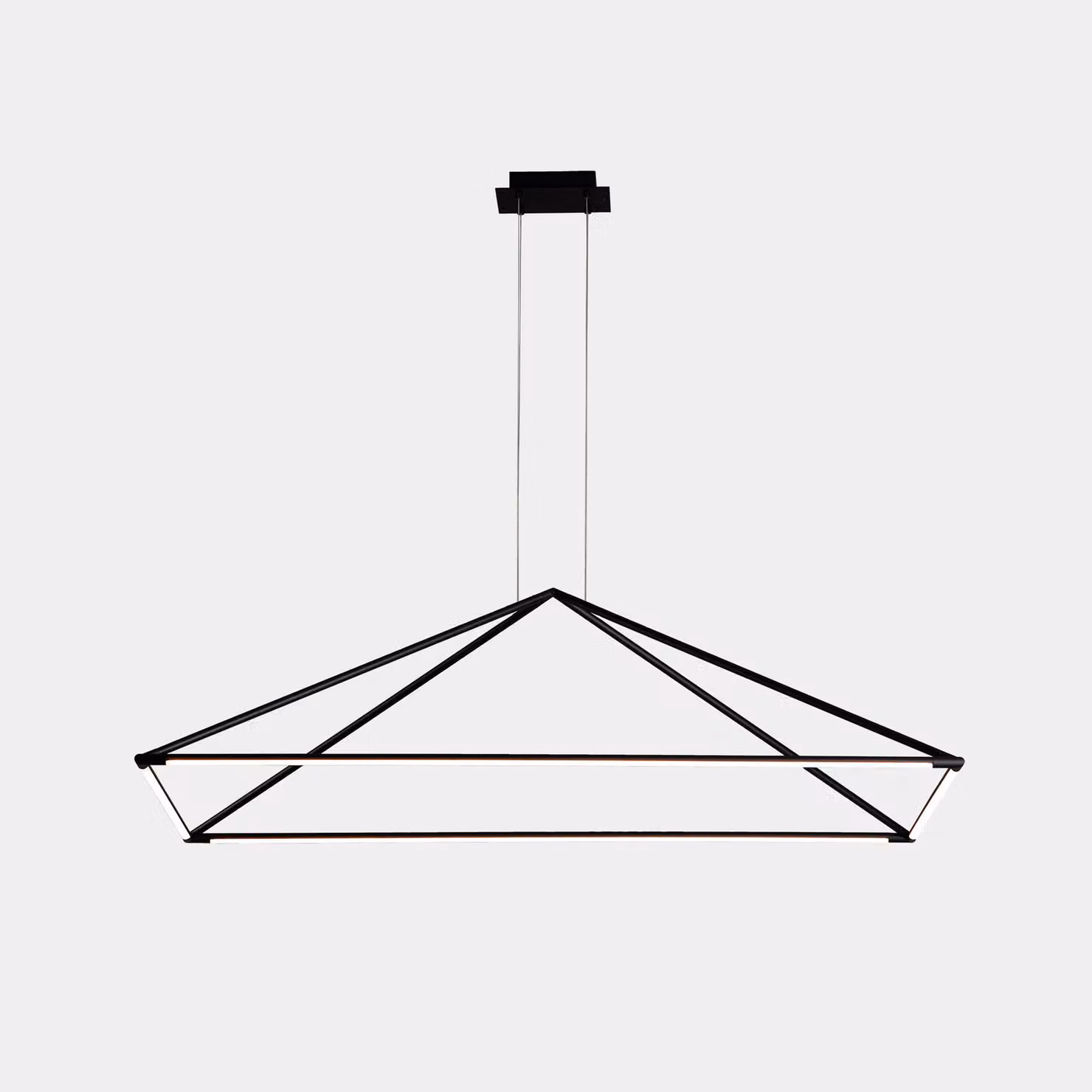 LedsC4 - Lampada a sospensione LED per interni, 1200mm, nero opaco, 2440lm, 3000K, design moderno ed efficiente, realizzata in alluminio e PMMA, illuminazione di qualità per la casa