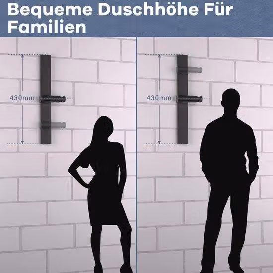 Rubinetto doccia flessibile con rivestimento in alluminio applicabile a mano - Angolo di rotazione di 120° - Impermeabile