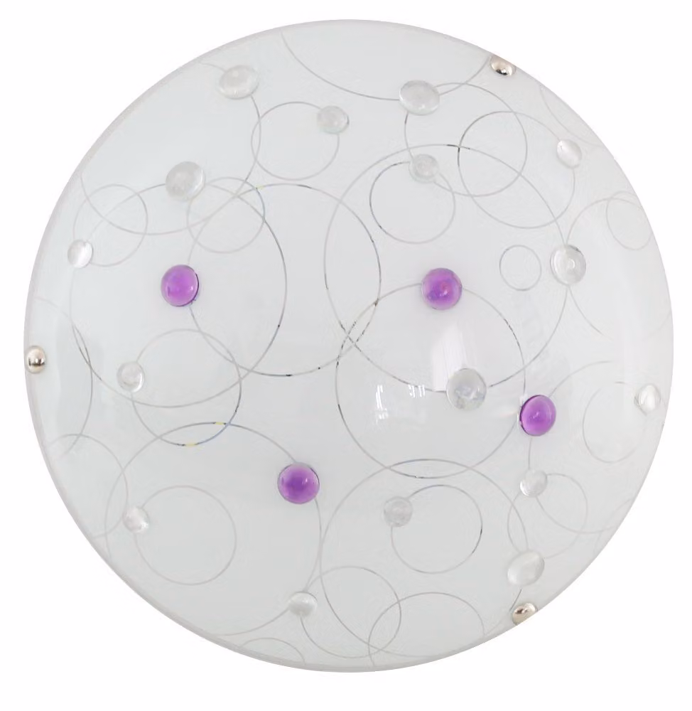 Lampada LED da parete/soffitto ASTRO - 10W, 3000K (bianco caldo), 30 cm, rotonda, bianca/viola