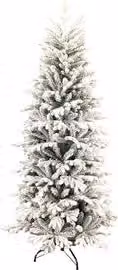 Albero di Natale Innevato Alnus C Line Home in PE/PVC, Colore Bianco, Altezza: 180 cm, Larghezza: 86 cm, Profondità: 86 cm