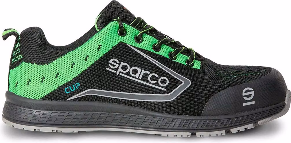 SPARCO CUP ADELAIDE S1P SRC scarpa di sicurezza (nero/verde)